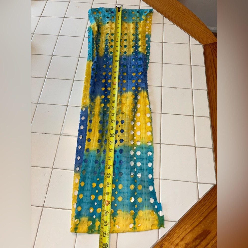 Bkue yellow infinity scarf holy gradient cute party travel winter sexy warm cute - Picture 3 of 4